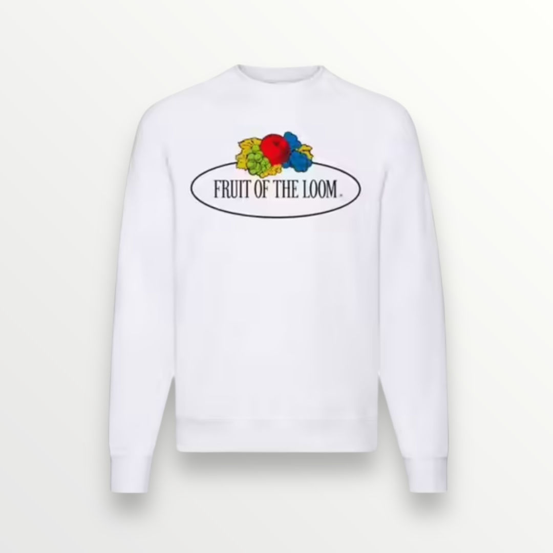 Felpa bianca Fruit of the Loom