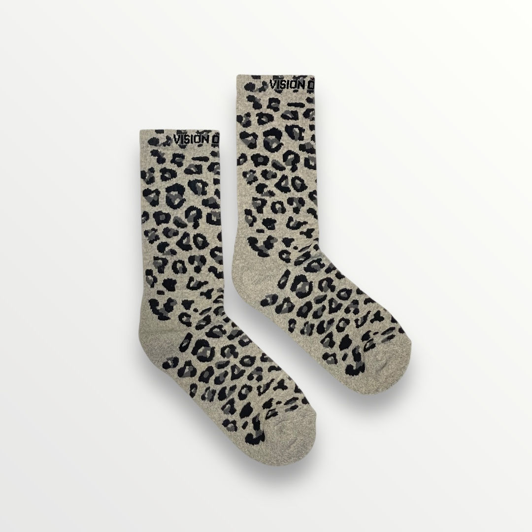 VISION OF SUPER socks calze fiamme o ghepard animalier