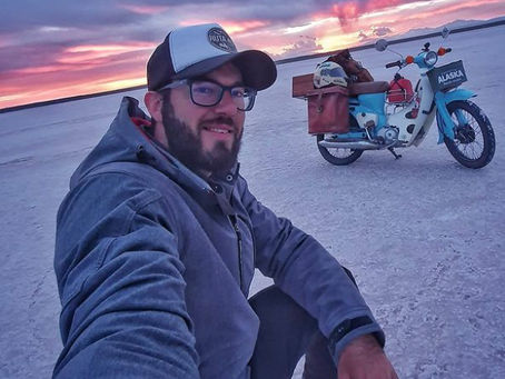 Tras cubrir su travesía de Ushuaia a Alaska en moto, Pablito Viajero recordó su paso por San Rafael