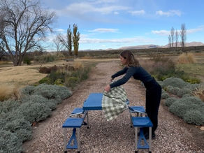 La ruta infinita de Marina: sola, en camper y sin apuro pasó por el Sur Mendocino