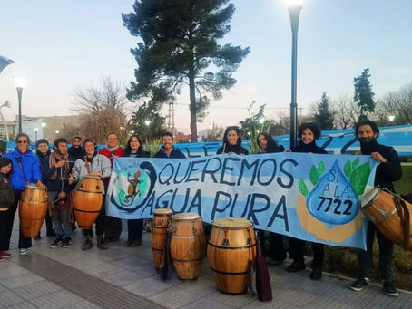 18 años de lucha por el agua: la 7722 se conmemoró en Plaza Francia