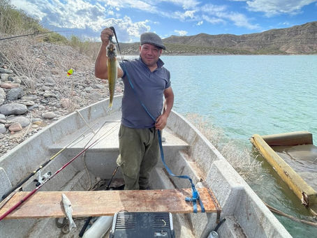 Agua del Toro: Pescadores lograron pejerreyes de hasta 1 kilo