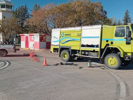 El Aeropuerto de San Rafael en riesgo de quedarse “sin vuelos” por la falta de autobomba