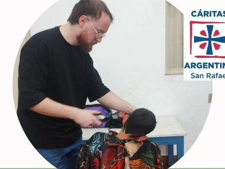 Peluquería solidaria y gratuita para niños en Cáritas San Rafael