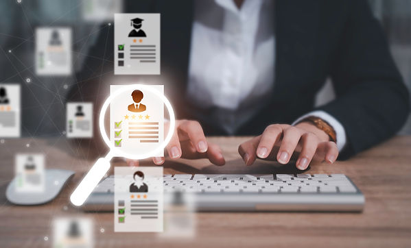 Human Resources HR management Recruitment Employment Headhunting Concept , Human Resources