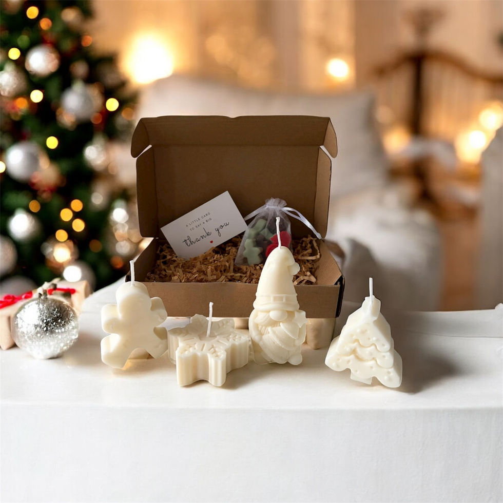 Christmas Cheer Gift Set – Julens doftljus vit