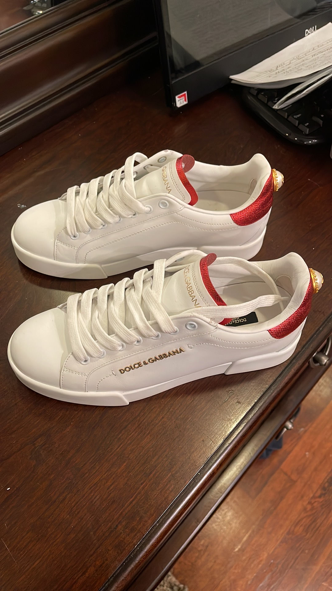Dolce & Gabbana Portofino sneakers in nappa calfskin with lettering