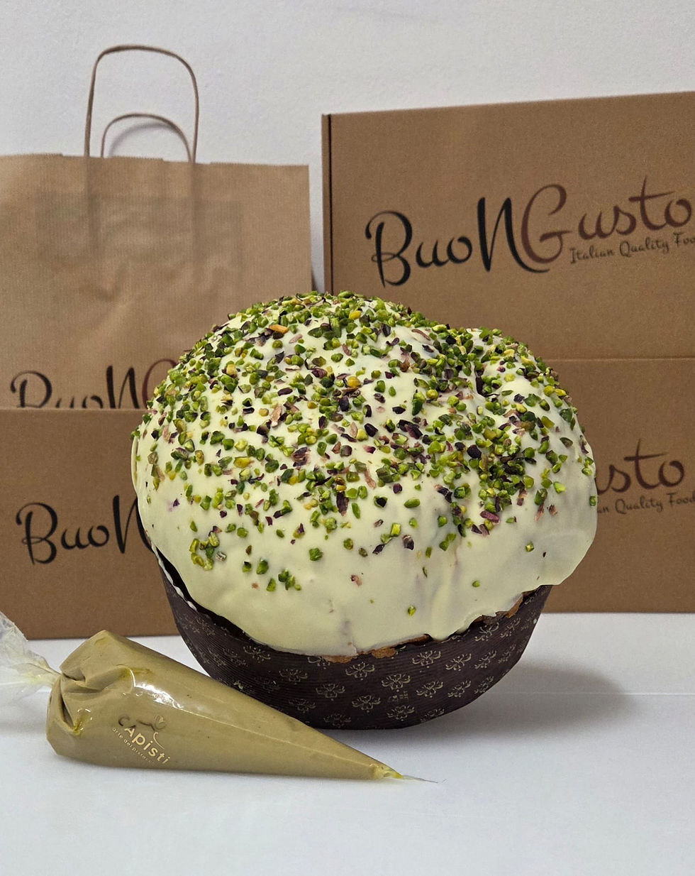 Minijatura: PANETTONE PANGOURMET S PISTACIJOM BRONTE DOP CAPISTI 1000G