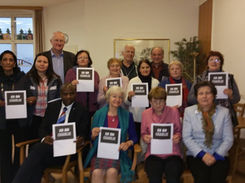 WFWP Austria with the Peace Ambassadors in support of  'I am Charlie'.