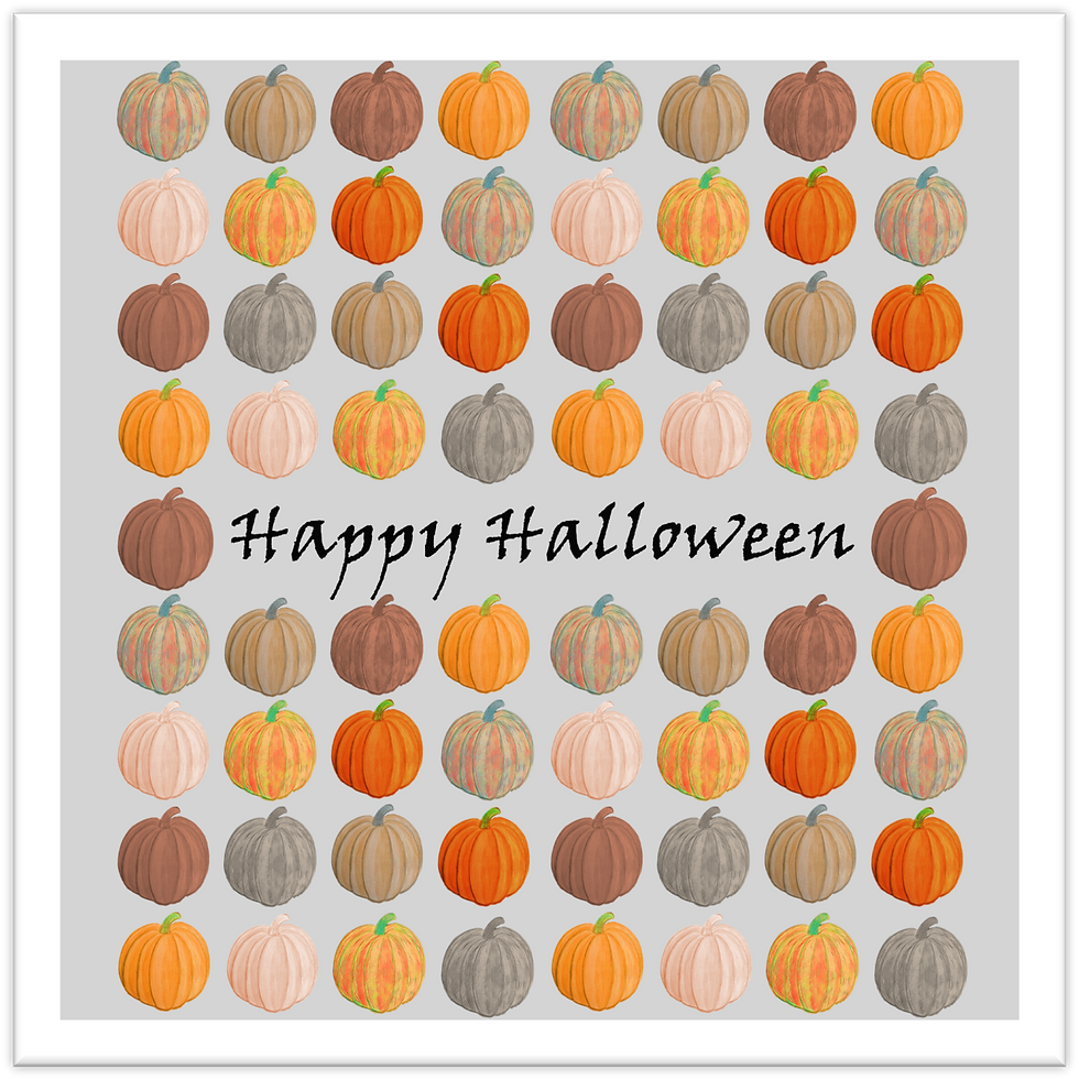 Thumbnail: Greeting Card - Happy Halloween  - Pumpkin Design
