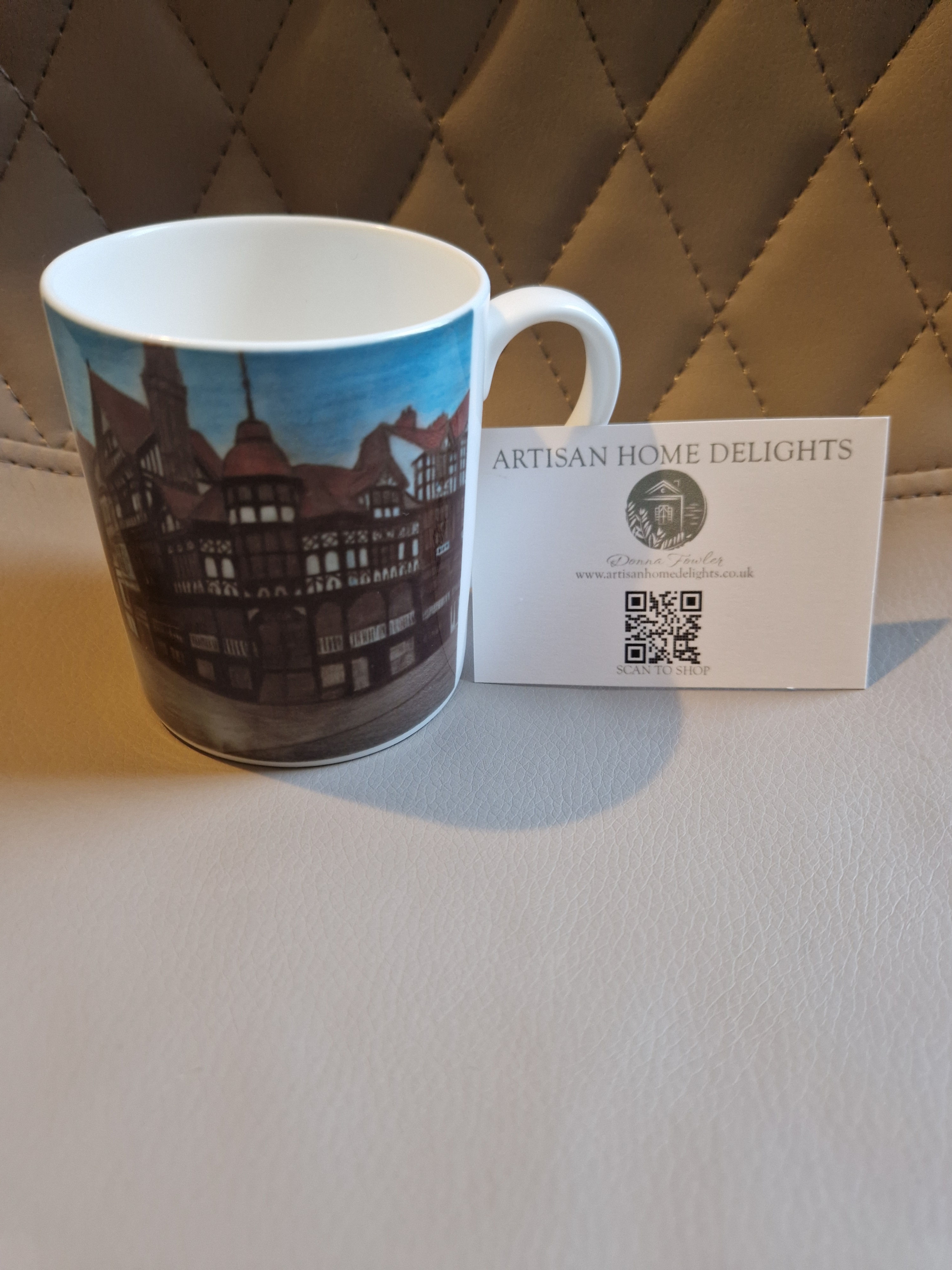 9oz Balmoral Fine Bone China Mug - Chester Cross, City Centre