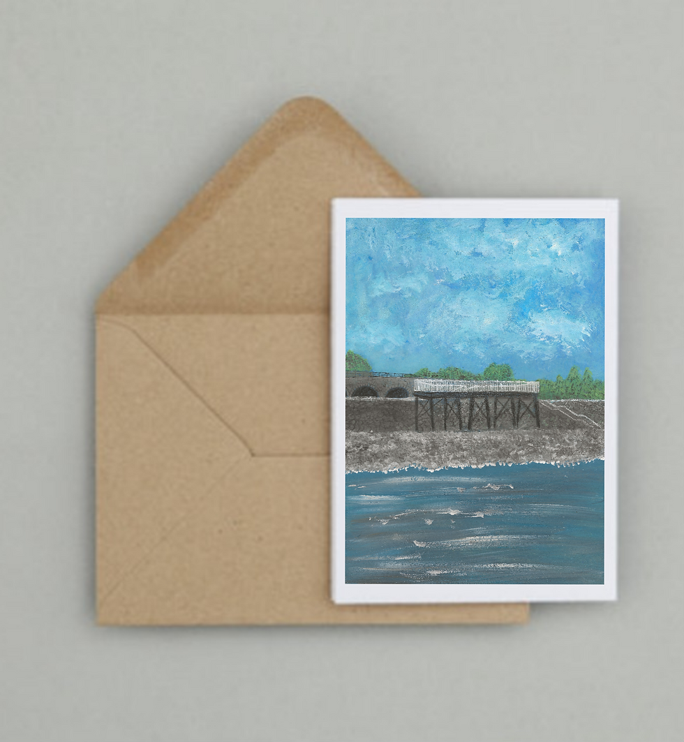 Thumbnail: Coastal Greeting Card - Print of Original Artwork
