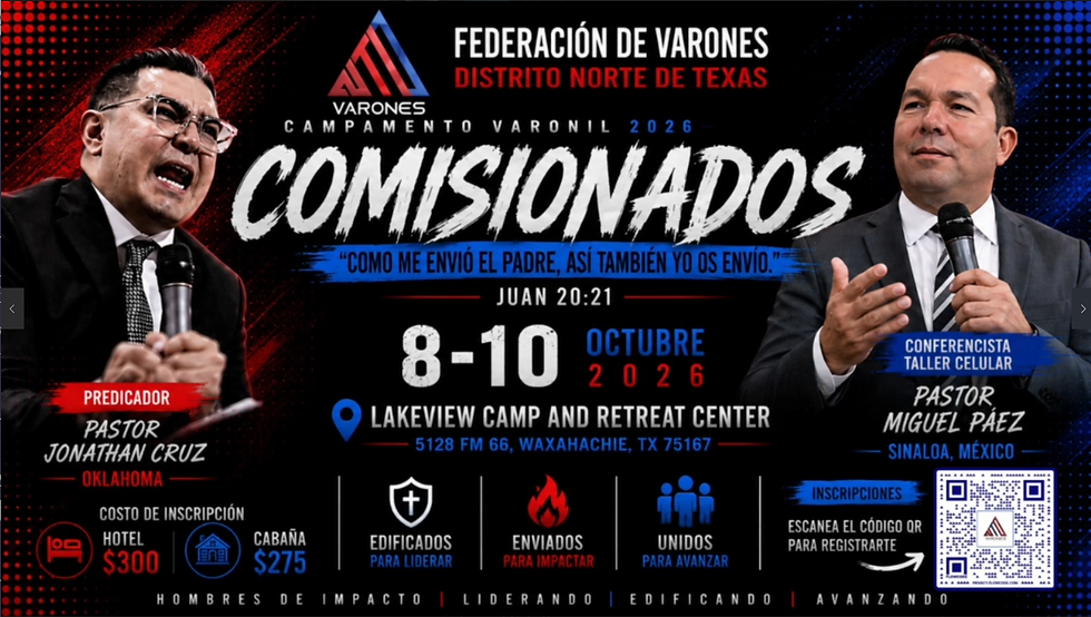 Campamento Varonil 2026 Comisionados