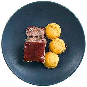 Pain de viande et pomme de terre en purée