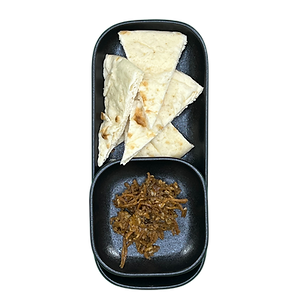 Creton végétarien et pita