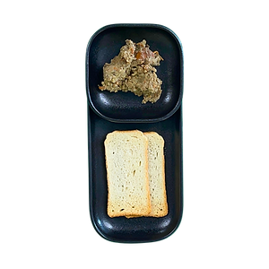 Végé pâté et melba