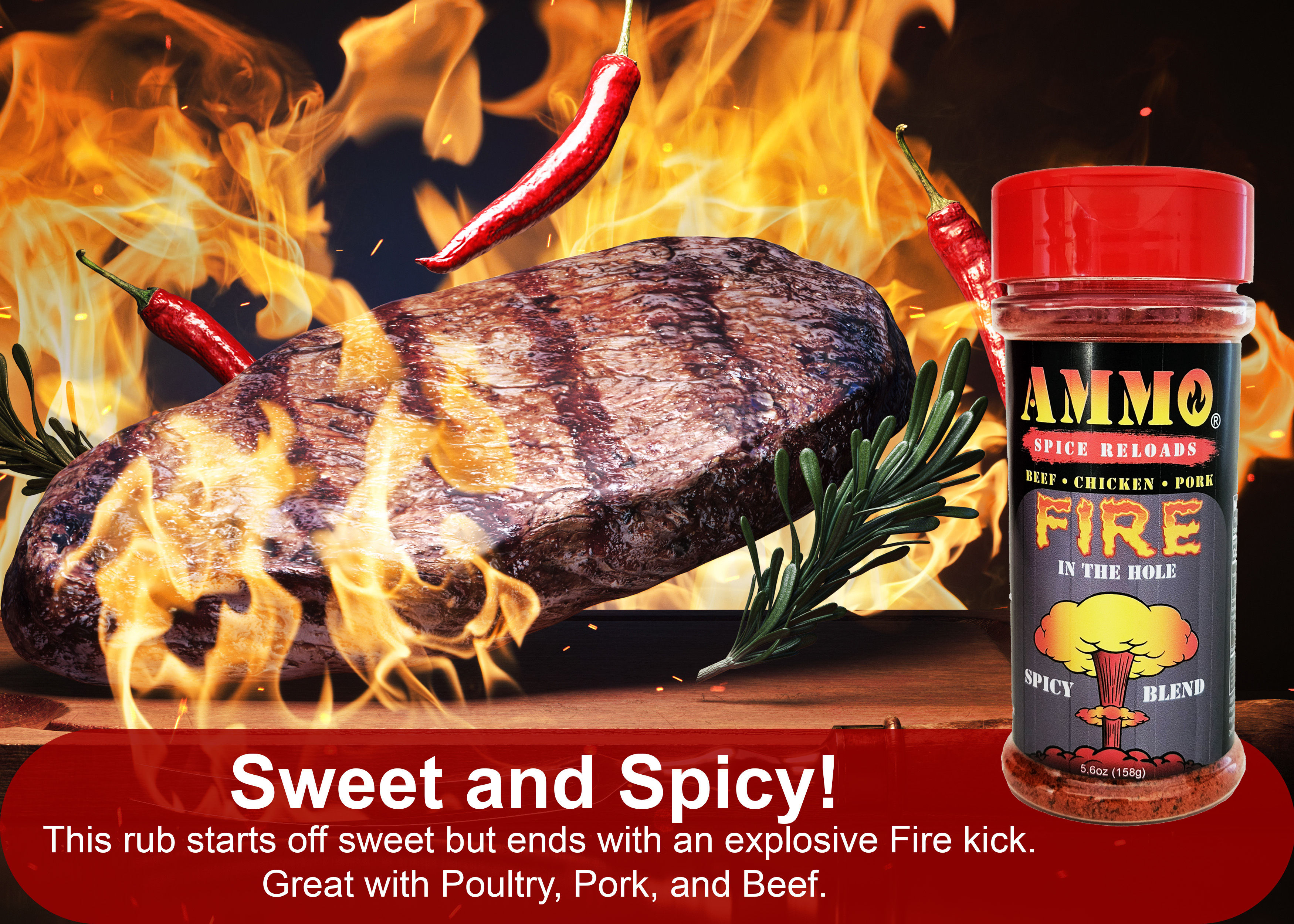 AMMO® Fire In The Hole Spice Rubs