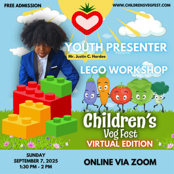 Flier for the Lego workshop with Justin Hardee