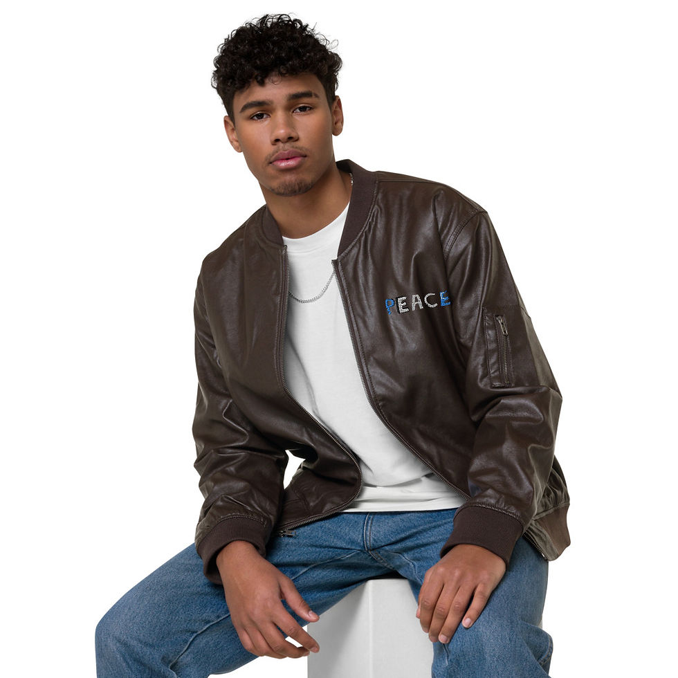 Thumbnail: Leather Bomber Jacket