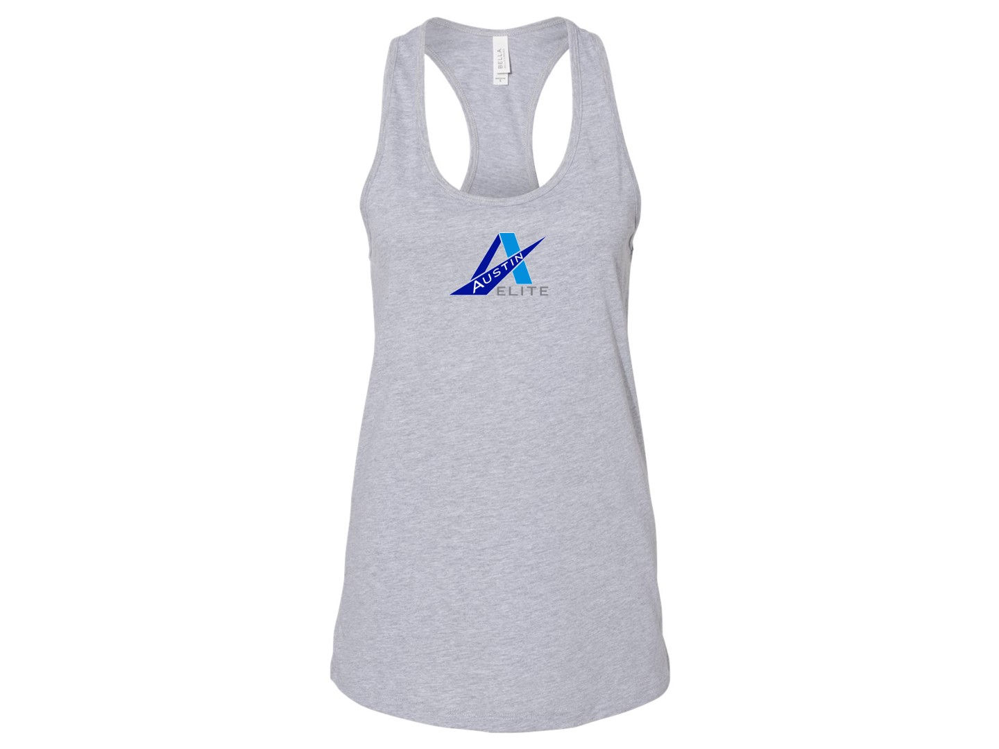 Austin Elite Logo Athletic Heather Ladies Racerback Tank Top
