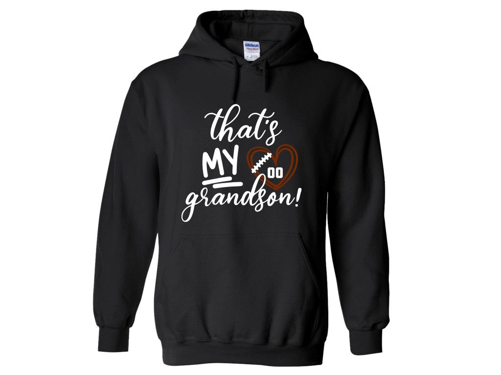 My Grandson Football Hoodie