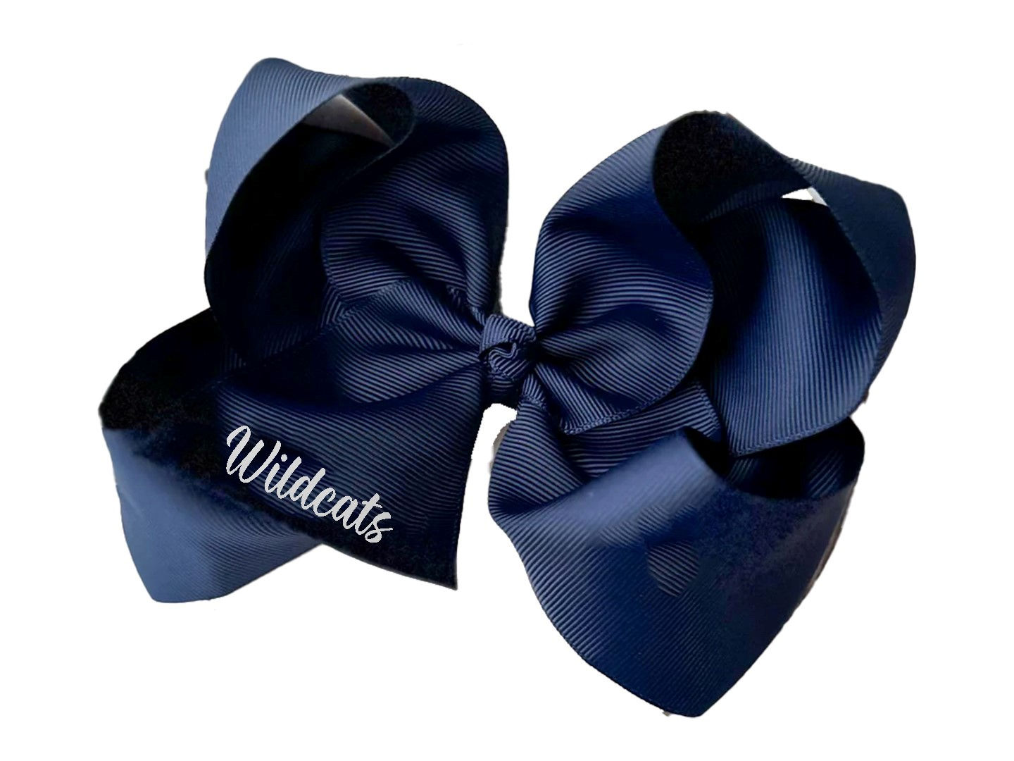 Wildcats Script Oversized Hair Bow