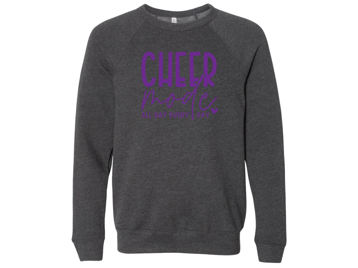 Cheer All Day Dark Heather Grey Super Soft Sweatshirt