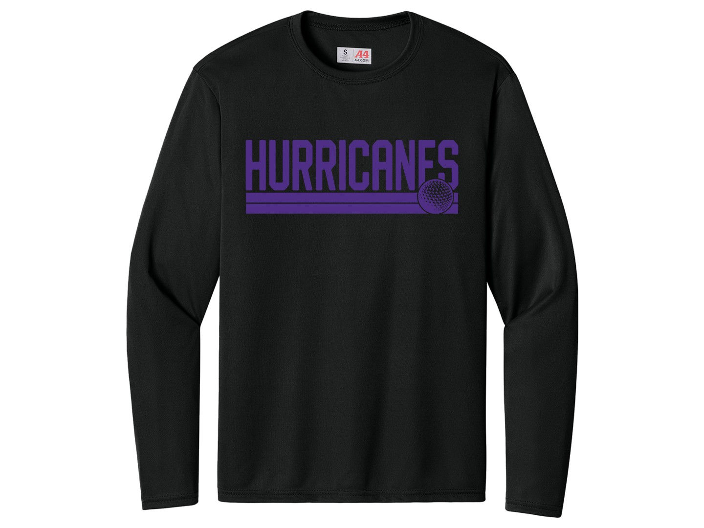 Hurricanes Fairway Line Performance Long Sleeve Shirt