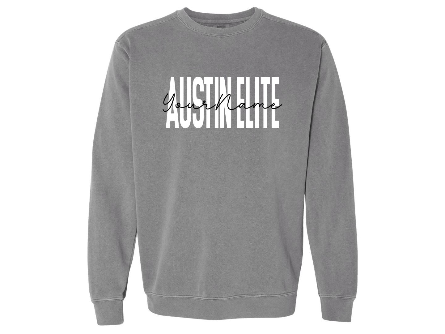 Austin Elite Flair Grey Comfort Colors Sweatshirt
