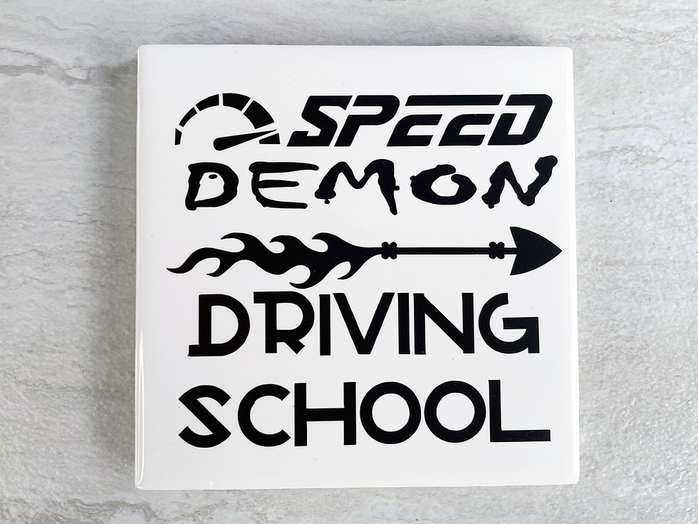 Thumbnail: Black Car Coasters Set, Snarky Coaster, Car Enthusiast Gifts