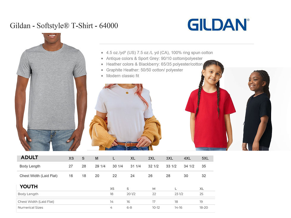 Thumbnail: gildan spec sheet