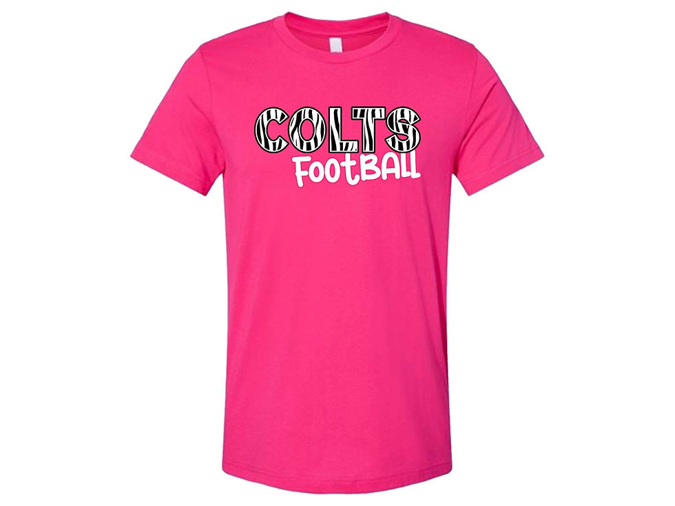 Colts Zebra Hot Pink Softstyle Shirt