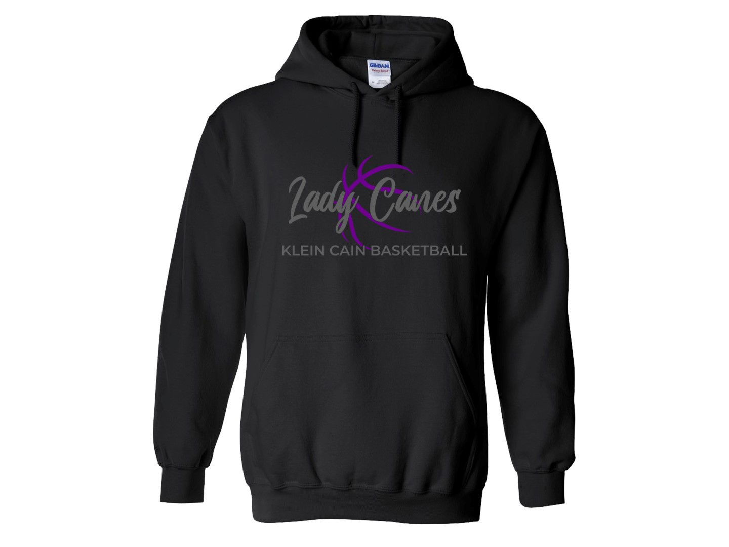 Lady Canes Basketball Black Hoodie