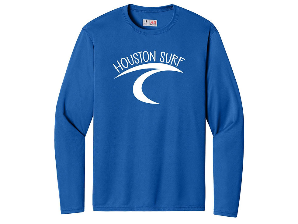 Surf Wave Logo Performance Long Sleeve Shirt