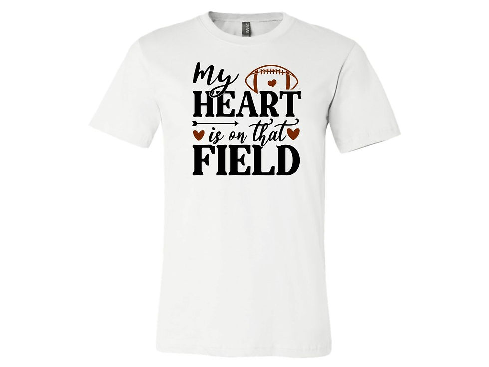 Heart On That Field Football Softstyle Shirt