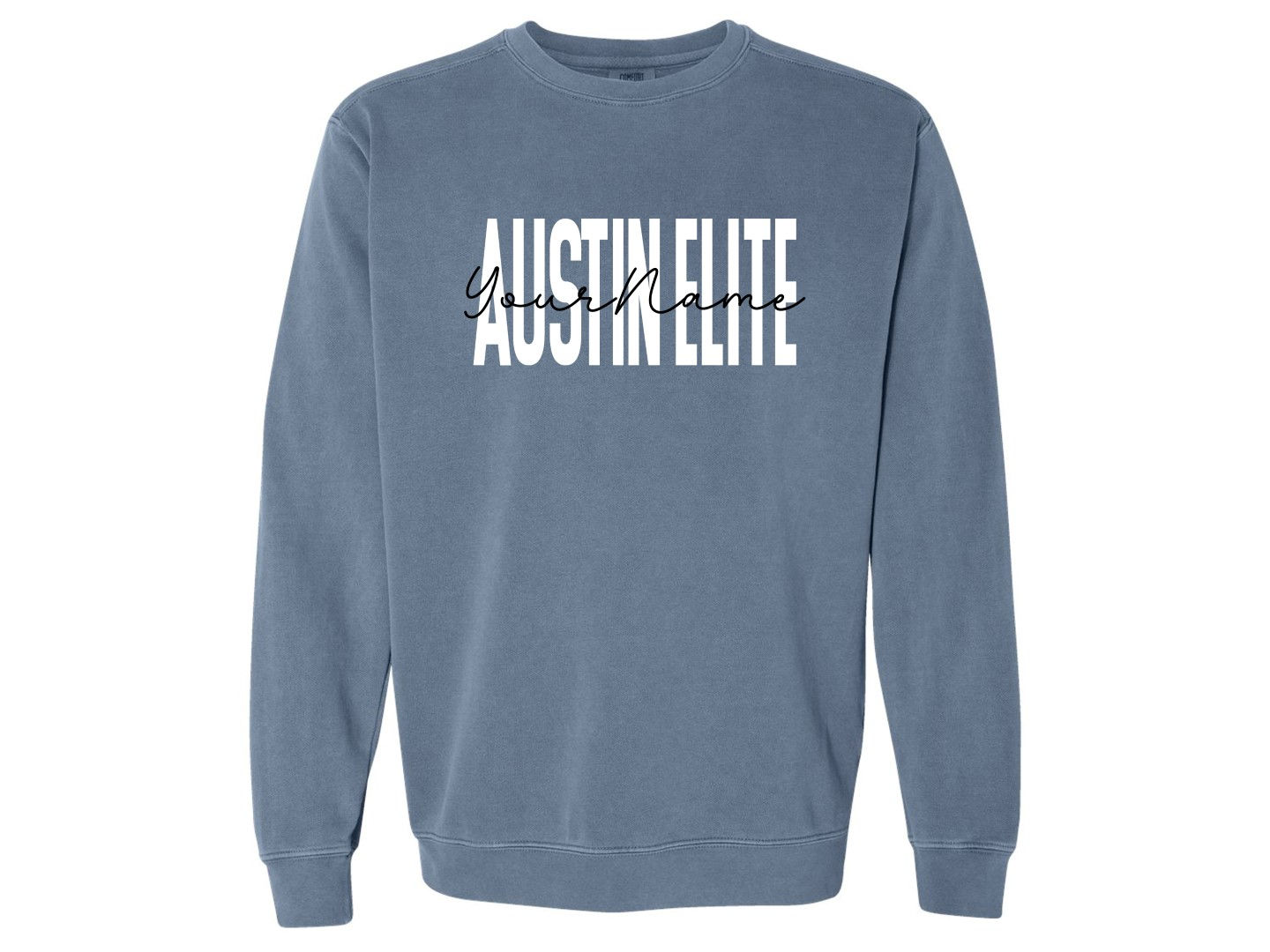 Austin Elite Flair Blue Jean Comfort Colors Sweatshirt