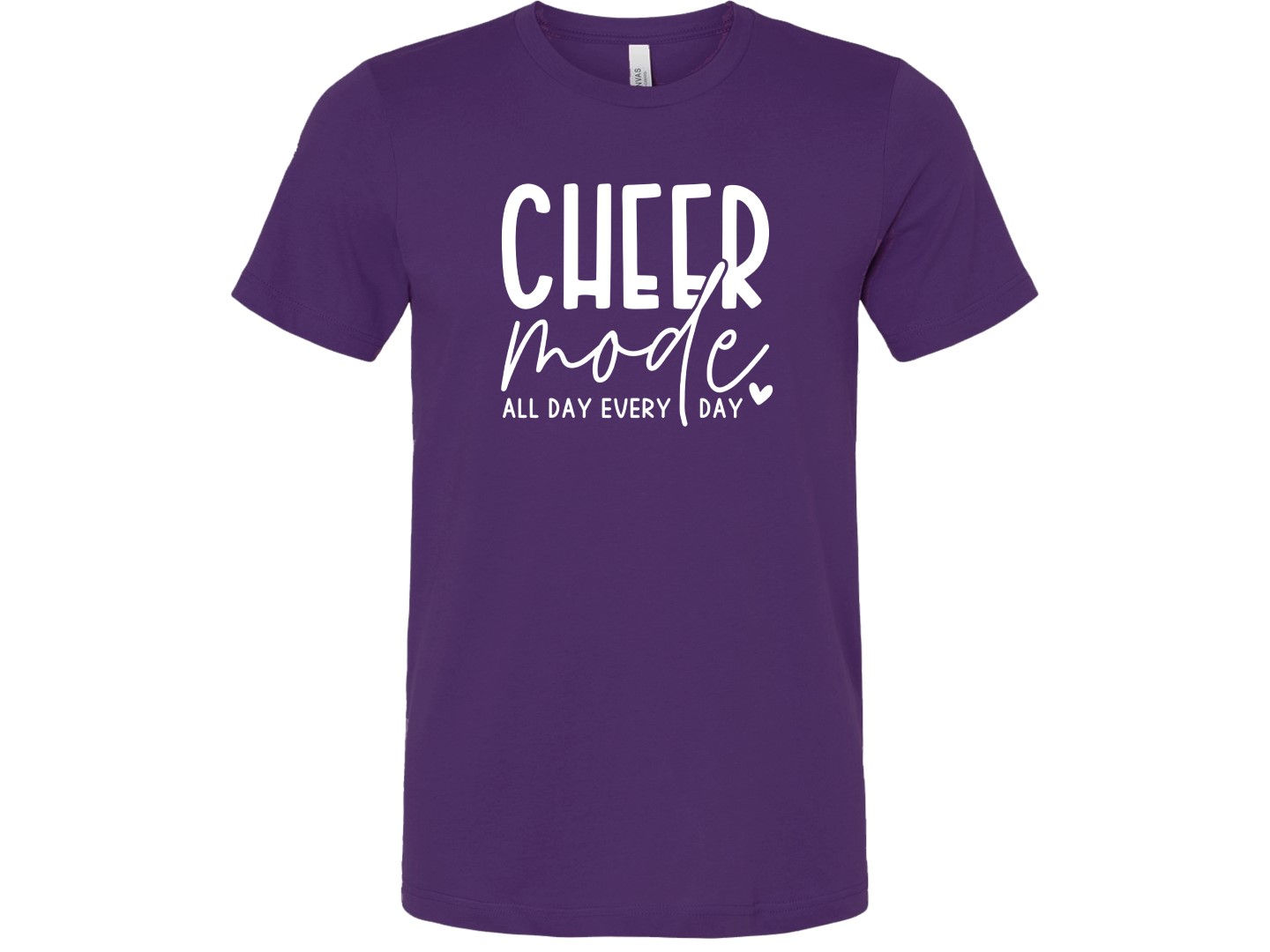 Cheer All Day Purple Softstyle Shirt
