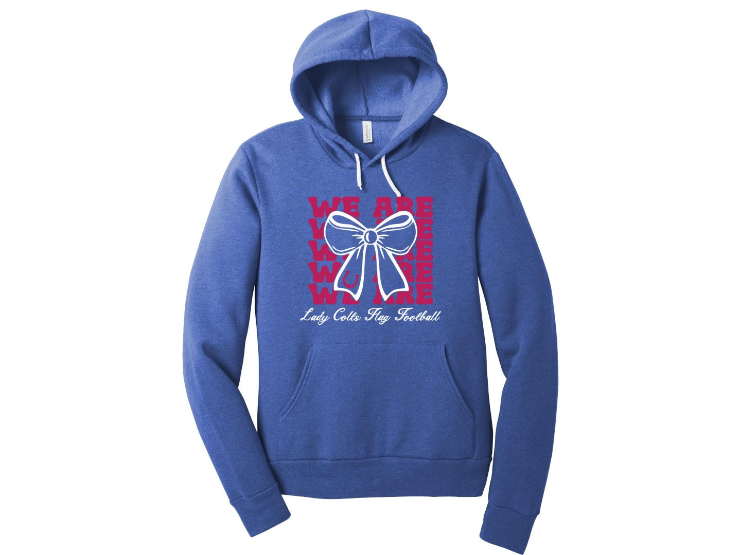 We Are Lady Colts Heather True Royal Super Soft Sponge Fleece Hoodie