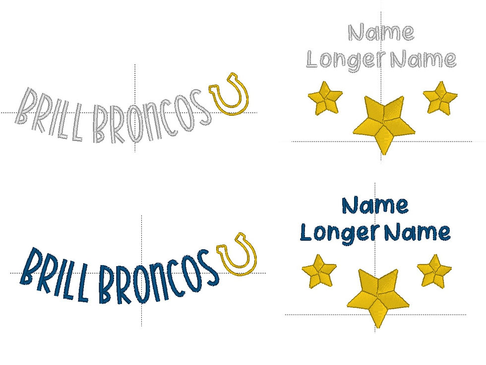 Thumbnail: Brill Broncos Custom Embroidered Sweatshirt