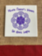 Thumbnail: Flower Ceramic tile coaster set