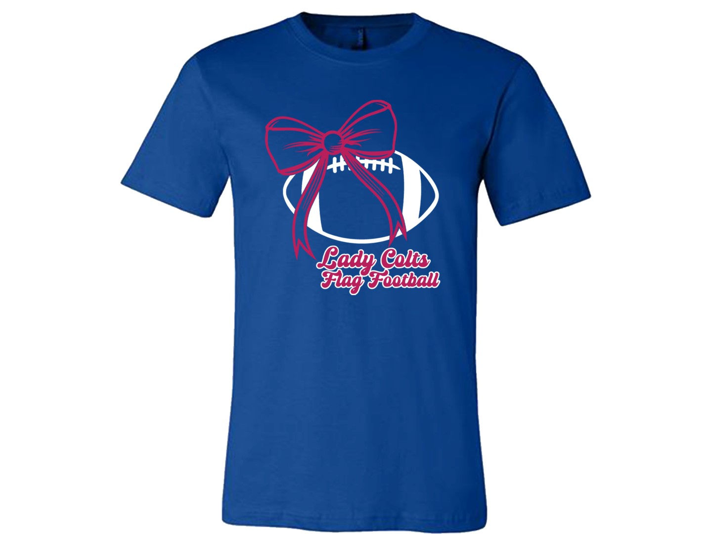 Lady Colts Bows n Blitzes Royal Blue Softstyle Shirt