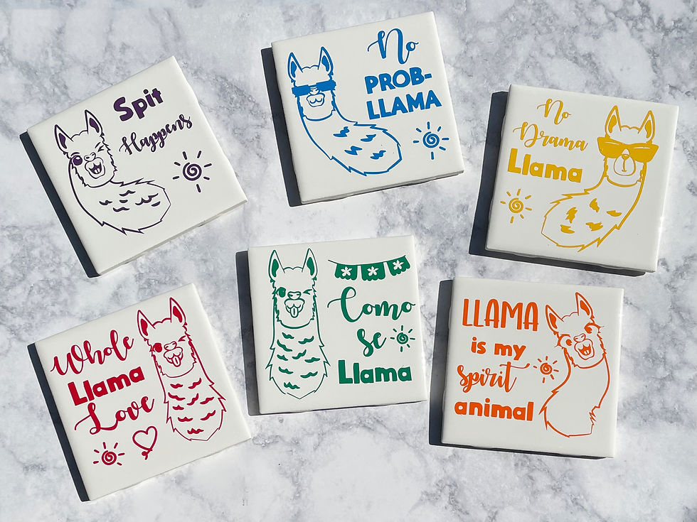 Thumbnail: Llama-riffic Coaster Set