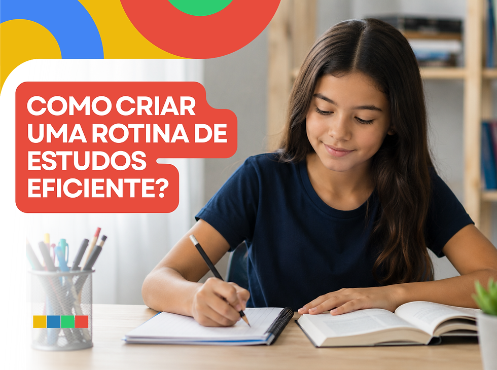 Como criar uma rotina de estudos eficiente para crianças e adolescentes