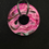 Thumbnail: Pink/green reversible Donut pendant 0300
