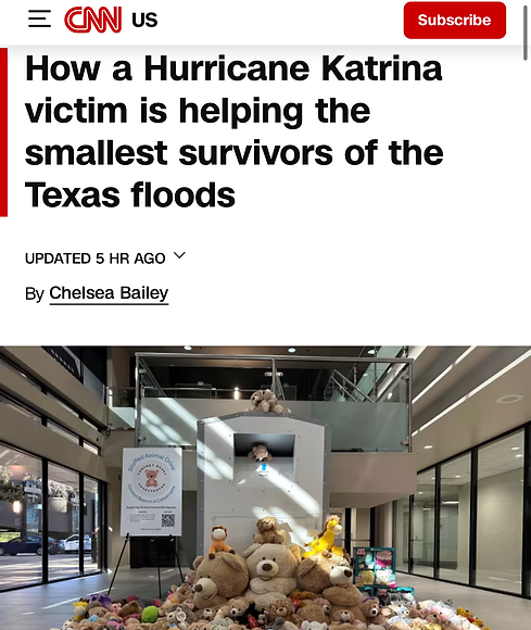 CNN Comfort Bears After Disaster
