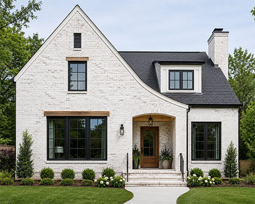 House With Whitewashed Brick
