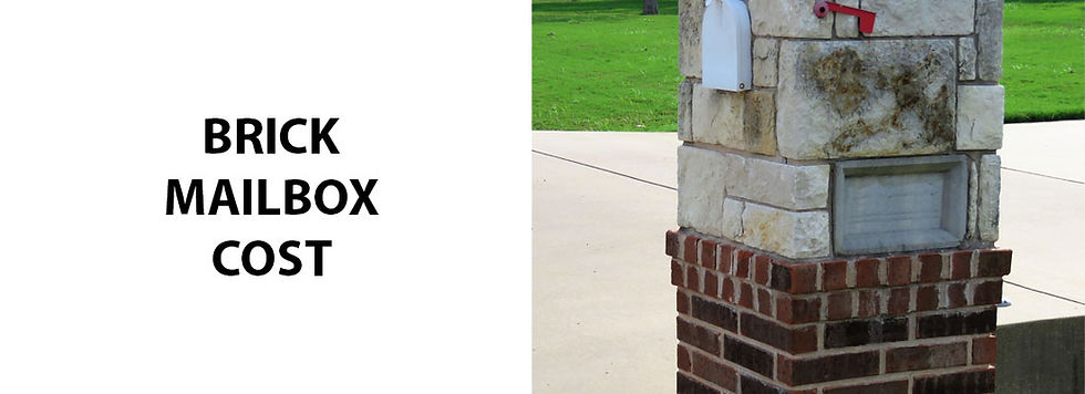 Brick Mailbox Cost