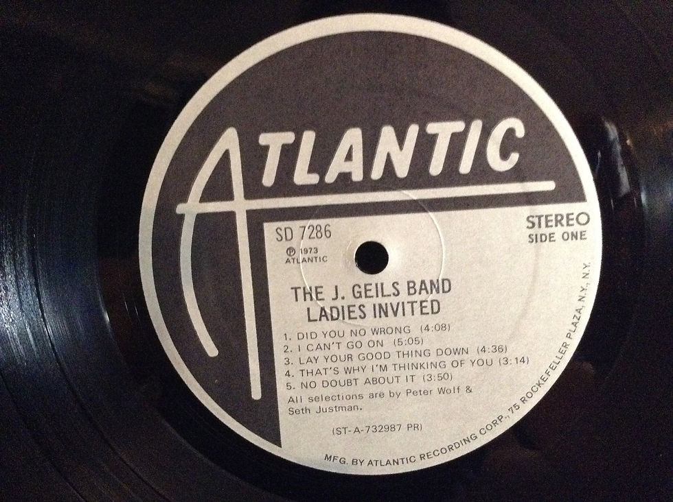 Thumbnail: J.GEILS BAND - LADIES INVITED - VINYL VG+ TO NM
