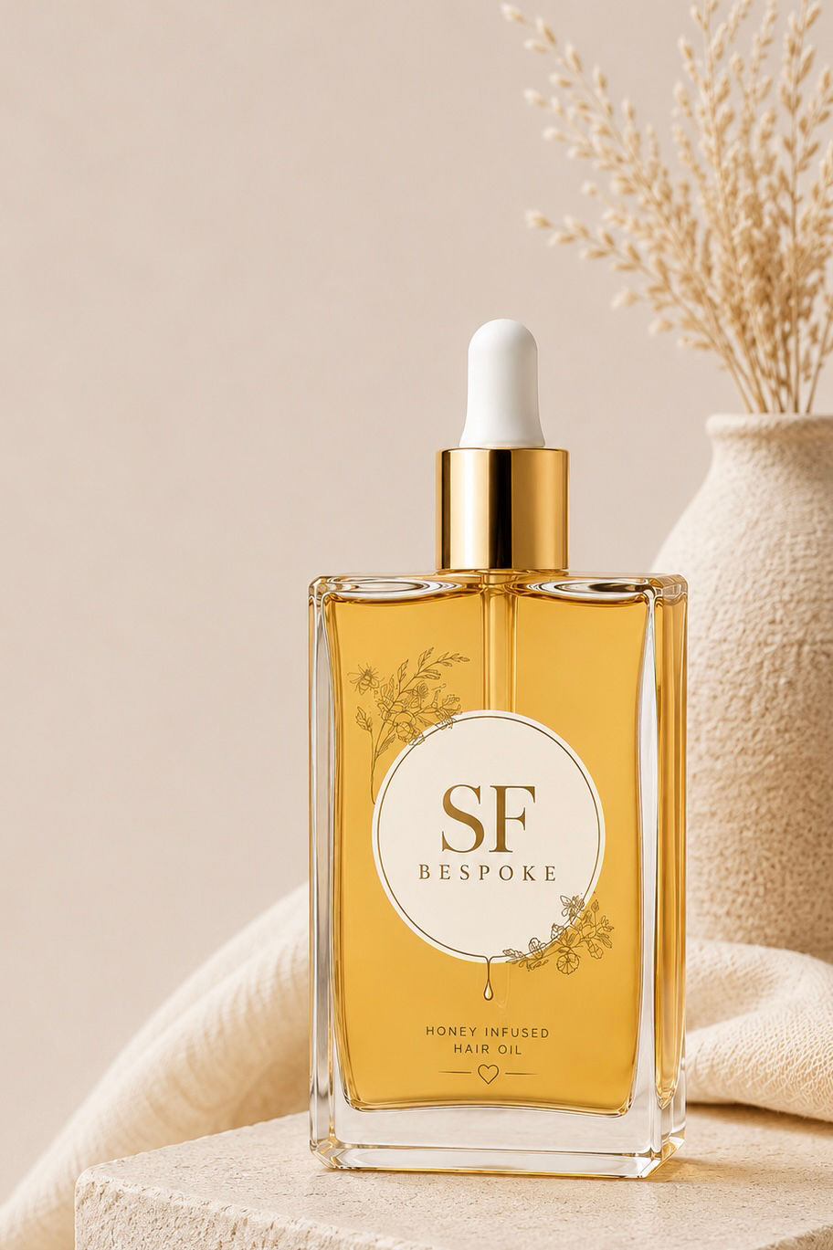Honey infused hair oil