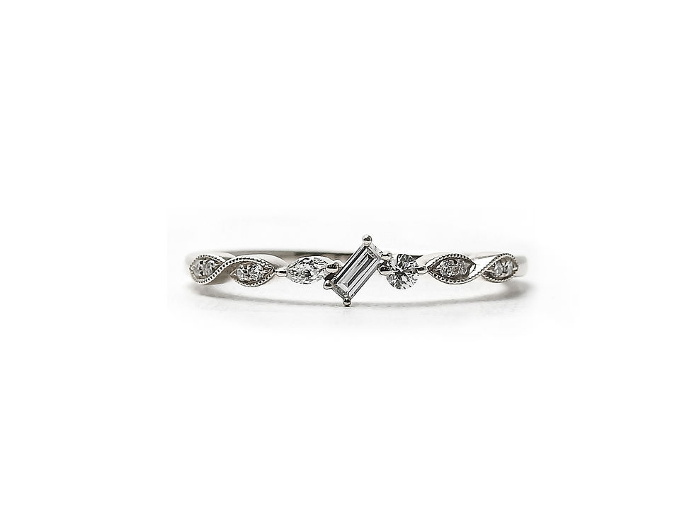 縮圖：Fancy Baguette and Marquise Diamond Ring